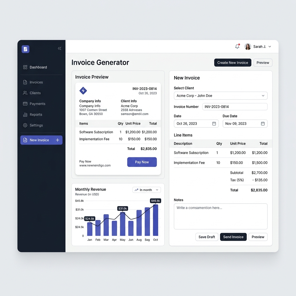BillAI Dashboard Preview